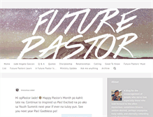 Tablet Screenshot of futurepastor.com